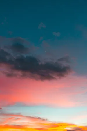 Mesmerizing Colorful Sunset Over The Horizon Wallpaper