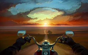 Mesmerizing Forest Pathway Wallpaper