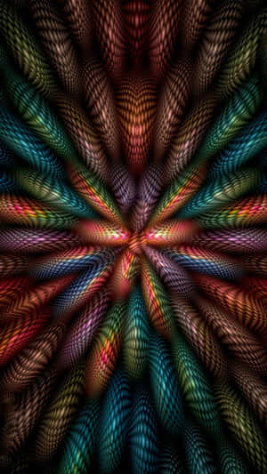 Mesmerizing Fractal Patterns In Vibrant Colors Wallpaper