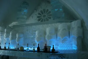 Mesmerizing Ice Hotel Room Wallpaper