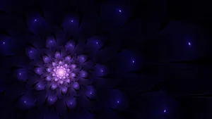 Mesmerizing Indigo Flower Digital Art Wallpaper