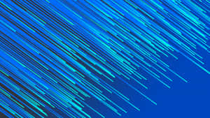 Mesmerizing Landscape Of Hyperbolic Blue Lines Wallpaper