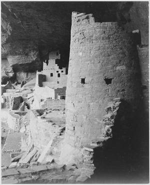 Mesmerizing Monochrome View Of Mesa Verde Wallpaper