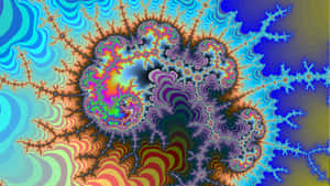 Mesmerizing Psychedelic Fractal Art Wallpaper