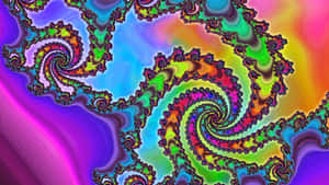 Mesmerizing Psychedelic Fractal Art Wallpaper