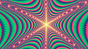 Mesmerizing Psychedelic Fractal Artwork Wallpaper