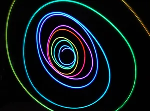 Mesmerizing Psychedelic Neon Lights Display Wallpaper