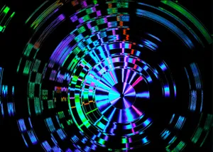 Mesmerizing Psychedelic Neon Lights Wallpaper