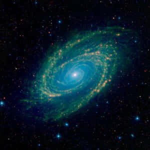 Mesmerizing Spiral Galaxy In Deep Space Wallpaper
