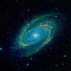 Mesmerizing Spiral Galaxy In Deep Space Wallpaper