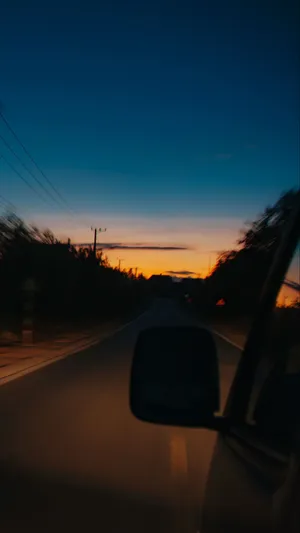 Mesmerizing Sunset Drive Wallpaper