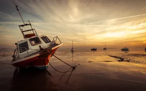 Mesmerizing Tides Along The Coastline Wallpaper