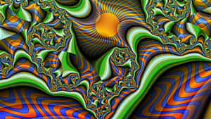 Mesmerizing Trippy Fractal Art Wallpaper