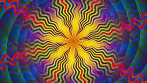 Mesmerizing Trippy Fractal Art Wallpaper