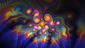 Mesmerizing Trippy Fractal Patterns Wallpaper