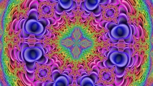 Mesmerizing Trippy Fractal Wallpaper Wallpaper