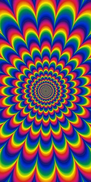 Mesmerizing Trippy Neon Lights In The Dark Wallpaper