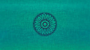 Mesmerizing Turquoise Mandala Design Wallpaper