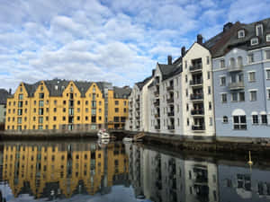 Mesmerizing Twilight At Ålesund, Norway Wallpaper