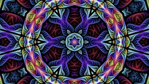 Mesmerizing Whirlwind Of Colors And Shapes Wallpaper