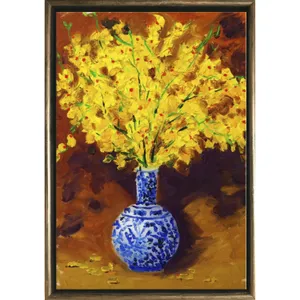 Mesmerizing Yellow Abstract Art Wallpaper