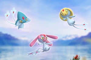 Mesprit And Lake Guardians Wallpaper