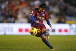 Messi Free Kick F C Barcelona Wallpaper