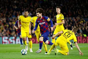 Messi_ In_ Control_ During_ Match Wallpaper