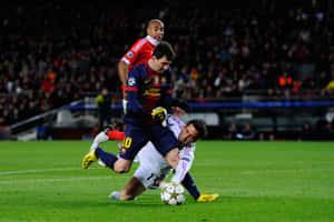 Messi_ Masterful_ Dribble_ Football_ Match.jpg Wallpaper