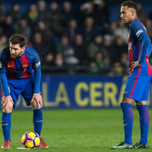 Messi_ Preparing_ Free_ Kick Wallpaper