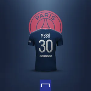 Messi Psg Blue Jersey Wallpaper