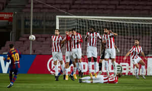 Messi Spectacular Free Kick Wallpaper