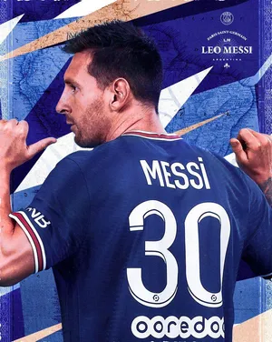 Messi30 P S G Jersey Back Wallpaper