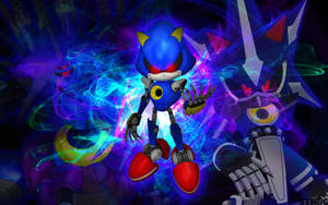 Metal Sonic Abstract Art Wallpaper