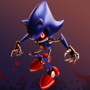 Metal Sonic Bloody Art Wallpaper