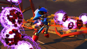 Metal Sonic Purple Energy Balls Wallpaper