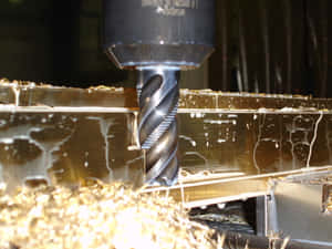 Metal Wet Machining Wallpaper