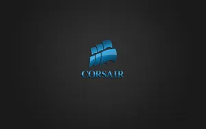 Metallic Blue Corsair Logo Wallpaper