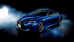 Metallic Blue Lexus Gs F Wallpaper