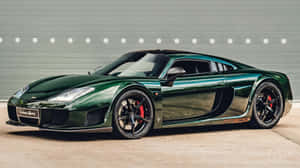 Metallic Green Noble Car Wallpaper