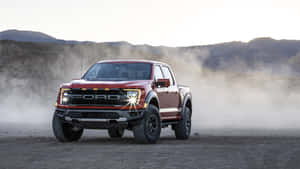 Metallic Red Ford F 150 Raptor Wallpaper