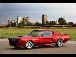 Metallic Red Shelby Iphone Wallpaper