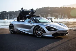 Metallic Silver Mclaren Spyder Wallpaper