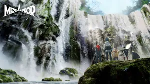 Metaphor Refantazio Waterfall Scene Wallpaper