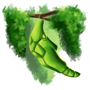 Metapod Hanging From A Tree Desktop Wallpaper