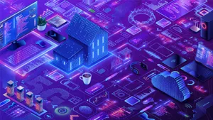 Metaverse Digital Infrastructure Wallpaper