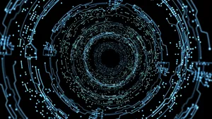 Metaverse Digital Network Visualization Wallpaper