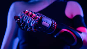 Metaverse Robotic Arm Technology Wallpaper