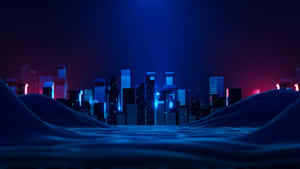 Metaverse Virtual Cityscape Wallpaper