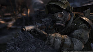 Metro 2033 Ranger Sniper Gun Wallpaper